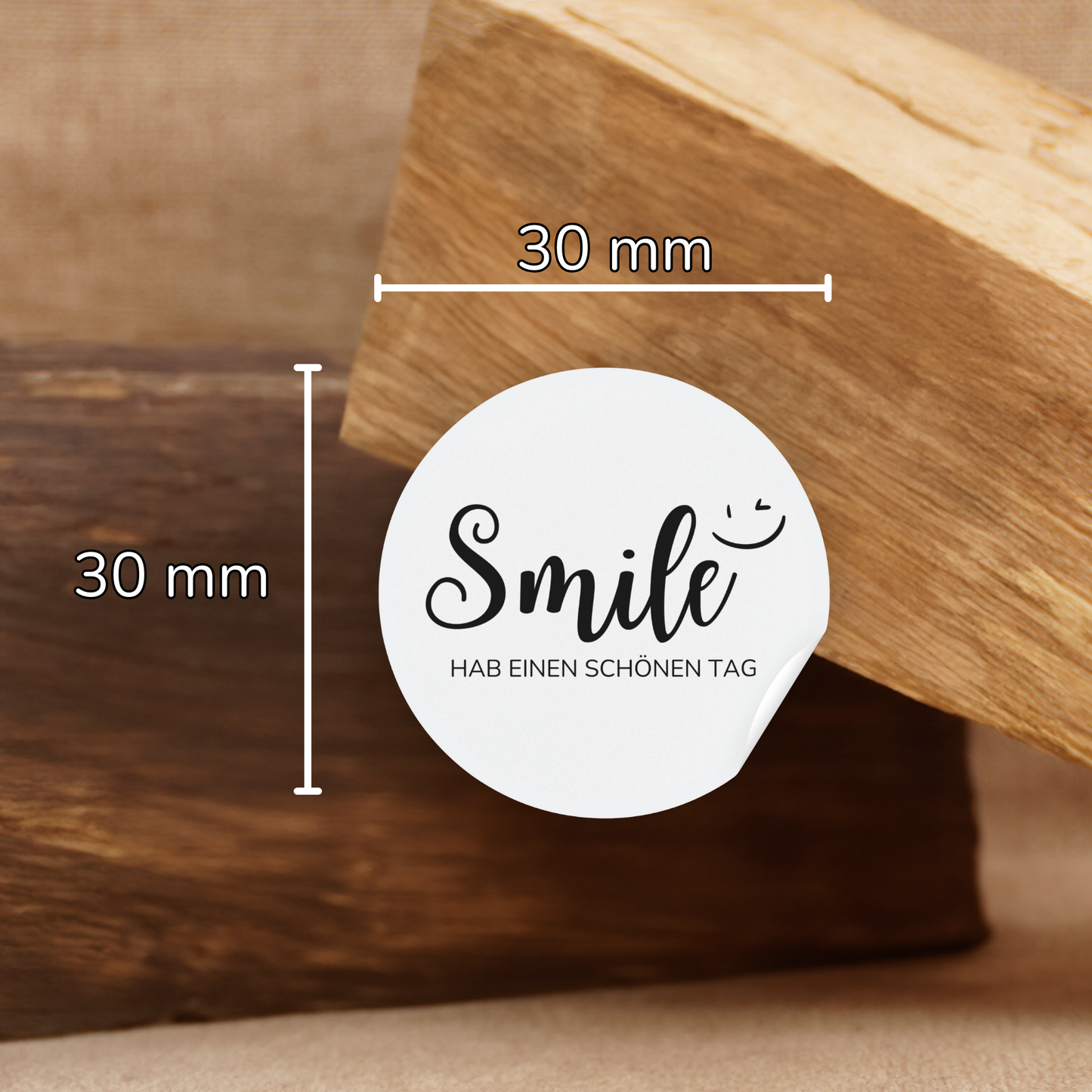 Runde Aufkleber / Smile ;)