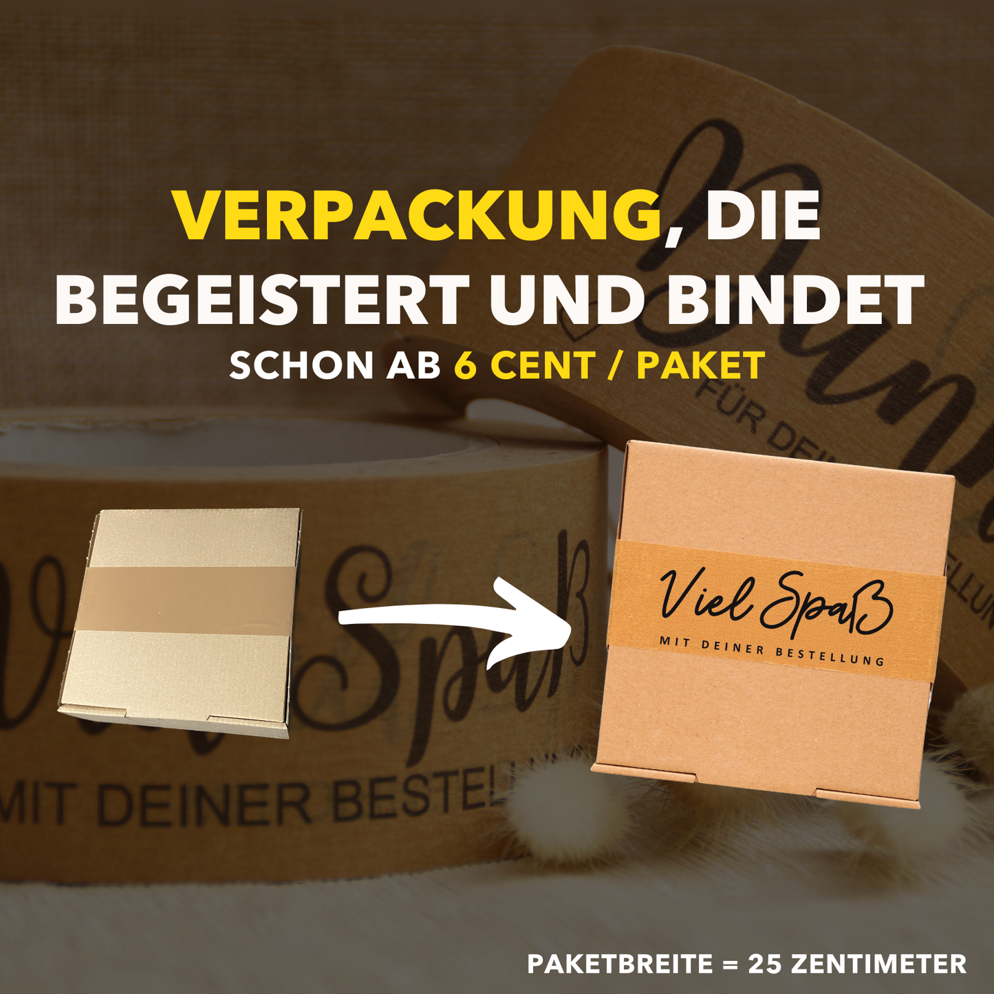 Persönliches Papierklebeband |"Viel Spaß" | 50m