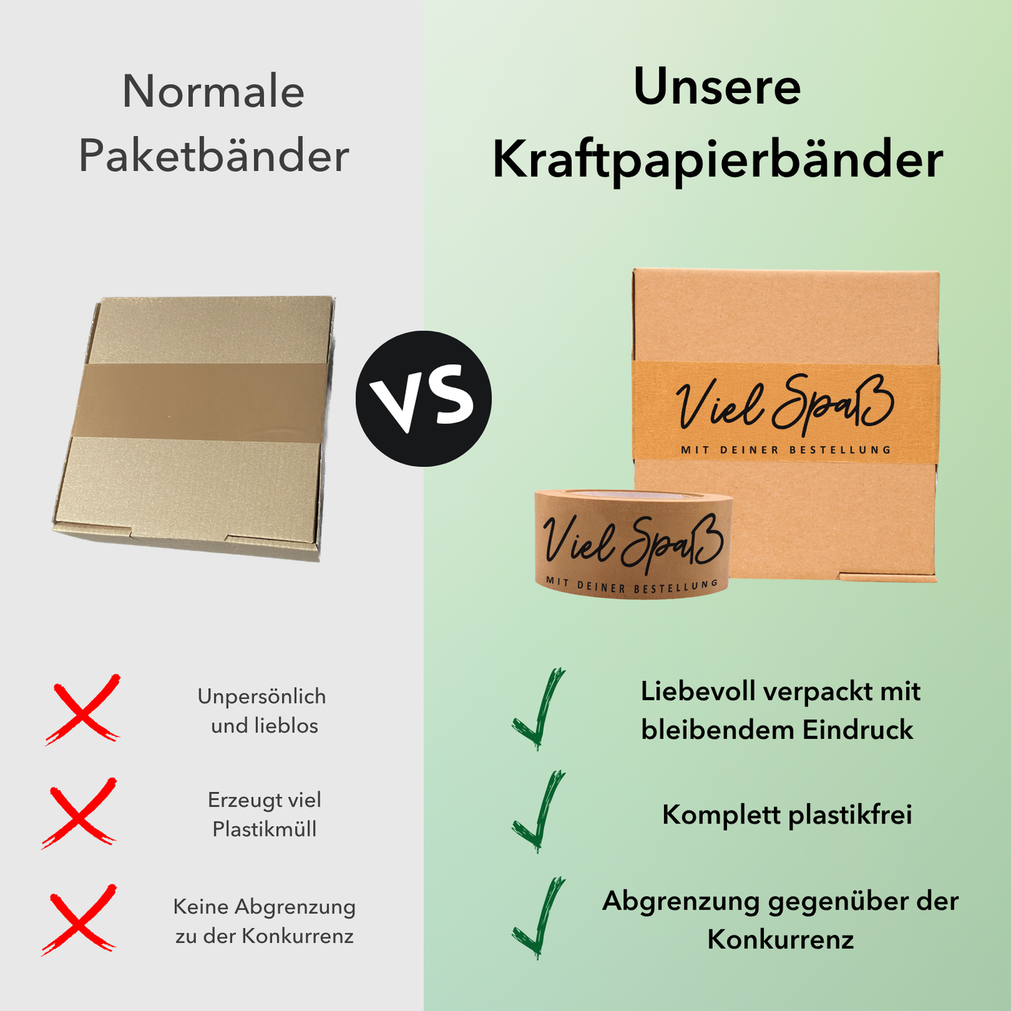Persönliches Papierklebeband |"Viel Spaß" | 50m