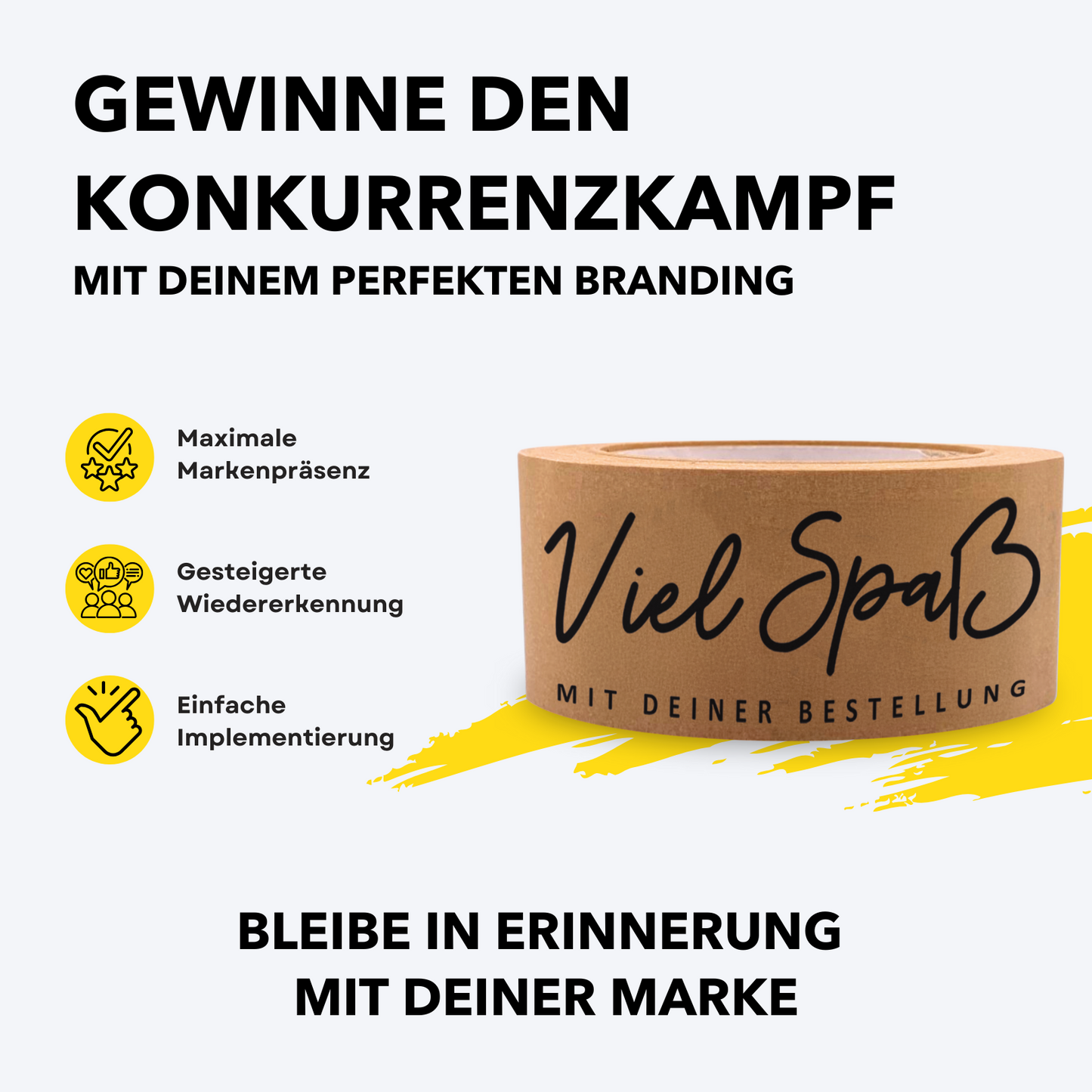 Persönliches Papierklebeband |"Viel Spaß" | 50m