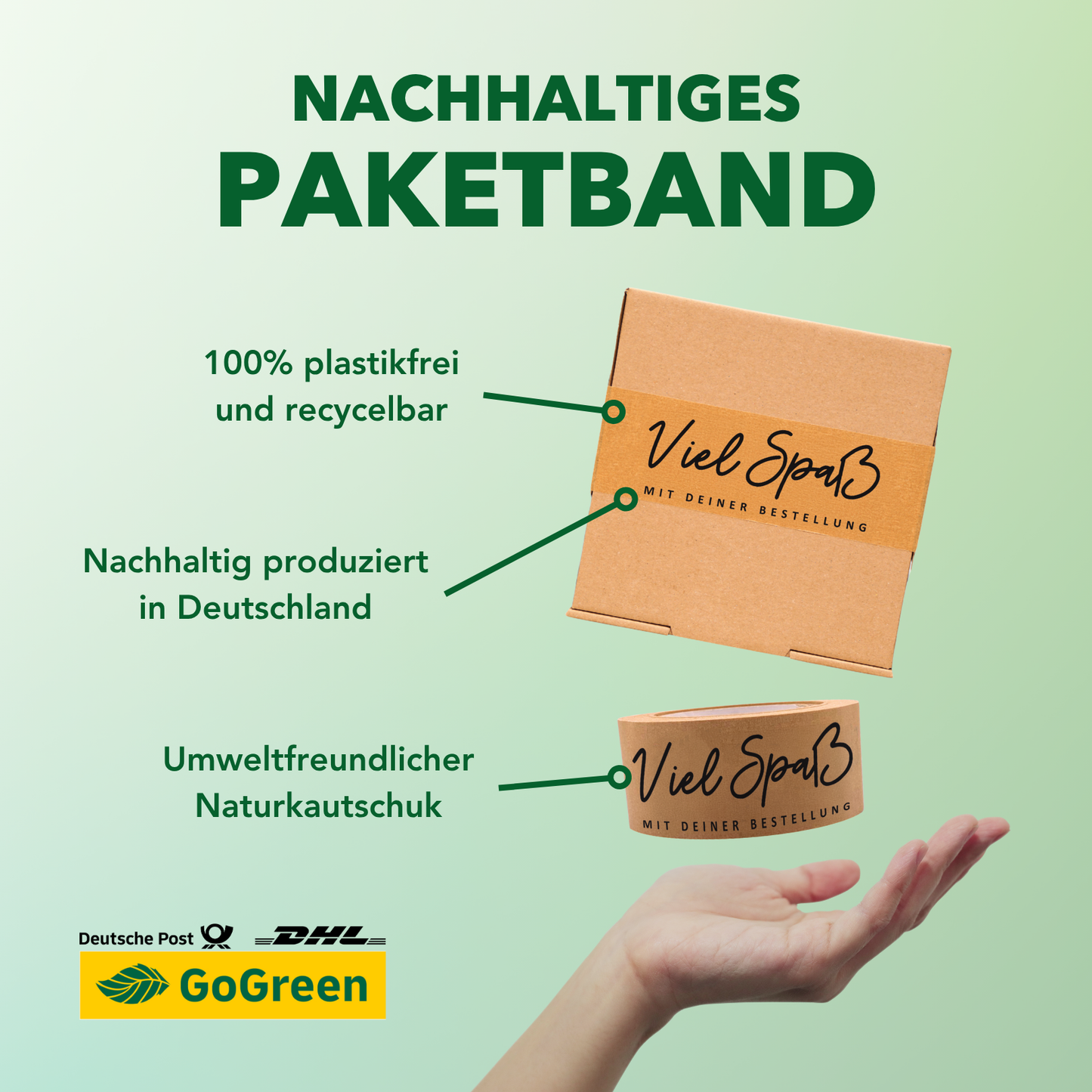 Persönliches Papierklebeband |"Viel Spaß" | 50m