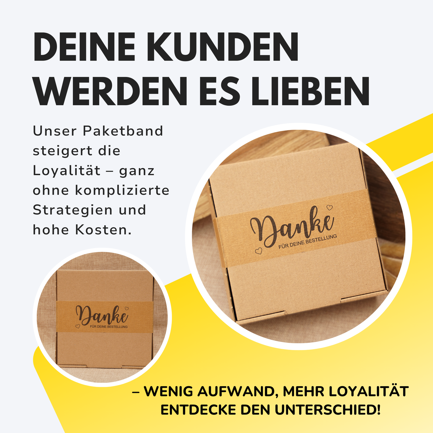 Persönliches Papierklebeband |"Danke" | 50m