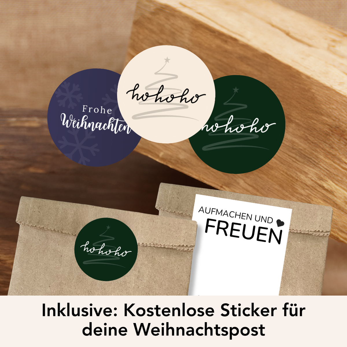 Weihnachtsbundle: Persönliche Paketbänder und 100% kostenlose Aufkleber