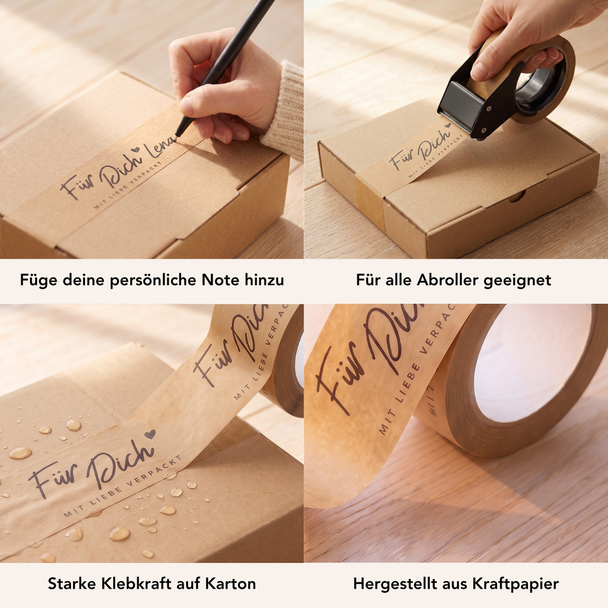 Weihnachtsbundle: Persönliche Paketbänder und 100% kostenlose Aufkleber