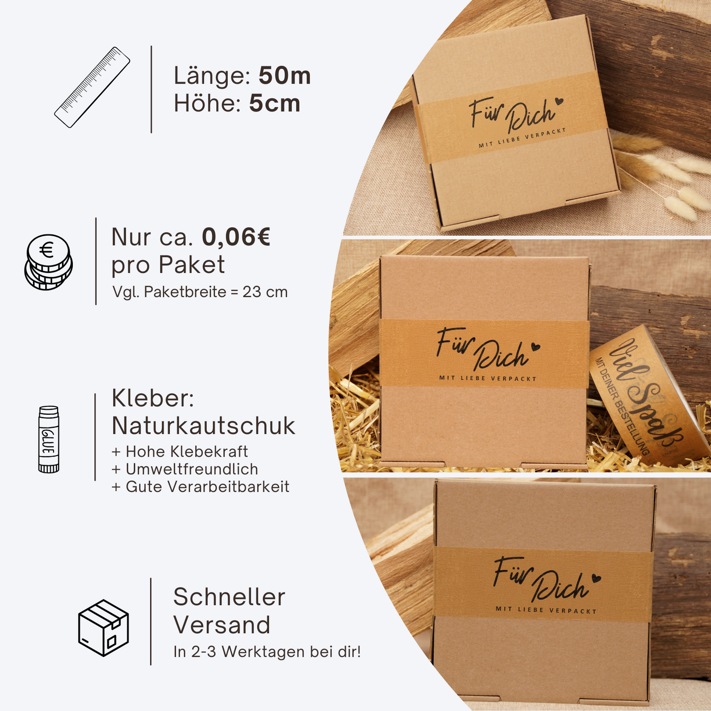 Persönliches Papierklebeband |"Für Dich" | 50m