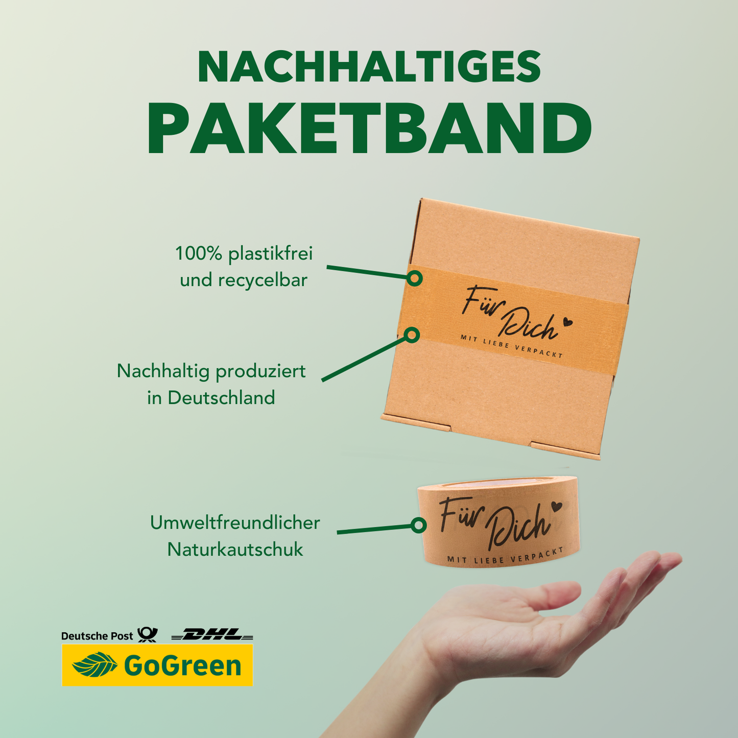 Persönliches Papierklebeband |"Für Dich" | 50m