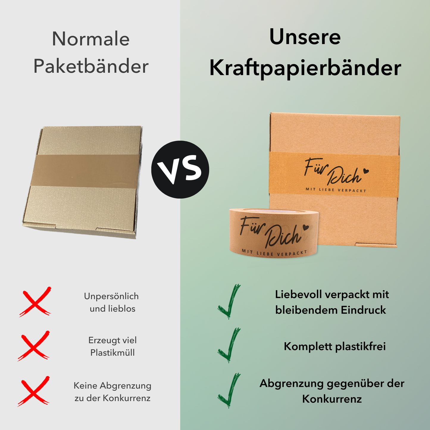 Persönliches Papierklebeband |"Für Dich" | 50m