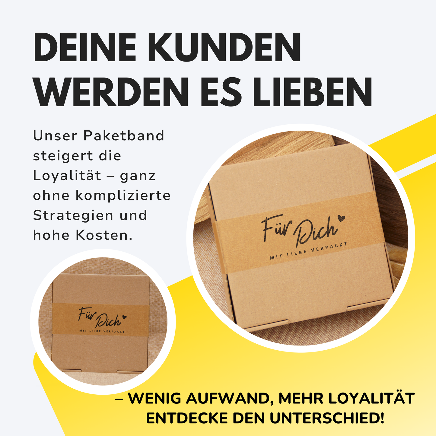 Persönliches Papierklebeband |"Für Dich" | 50m