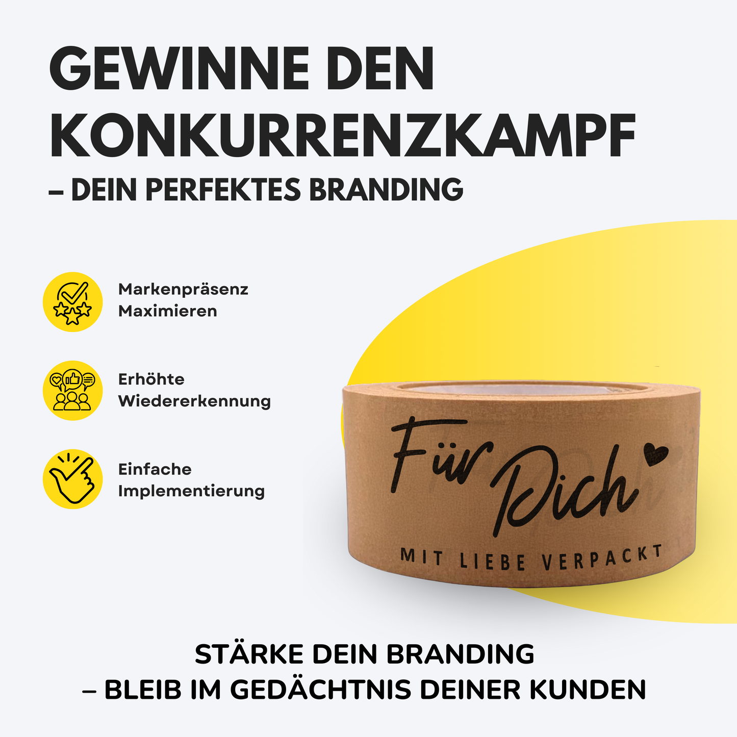 Persönliches Papierklebeband |"Für Dich" | 50m