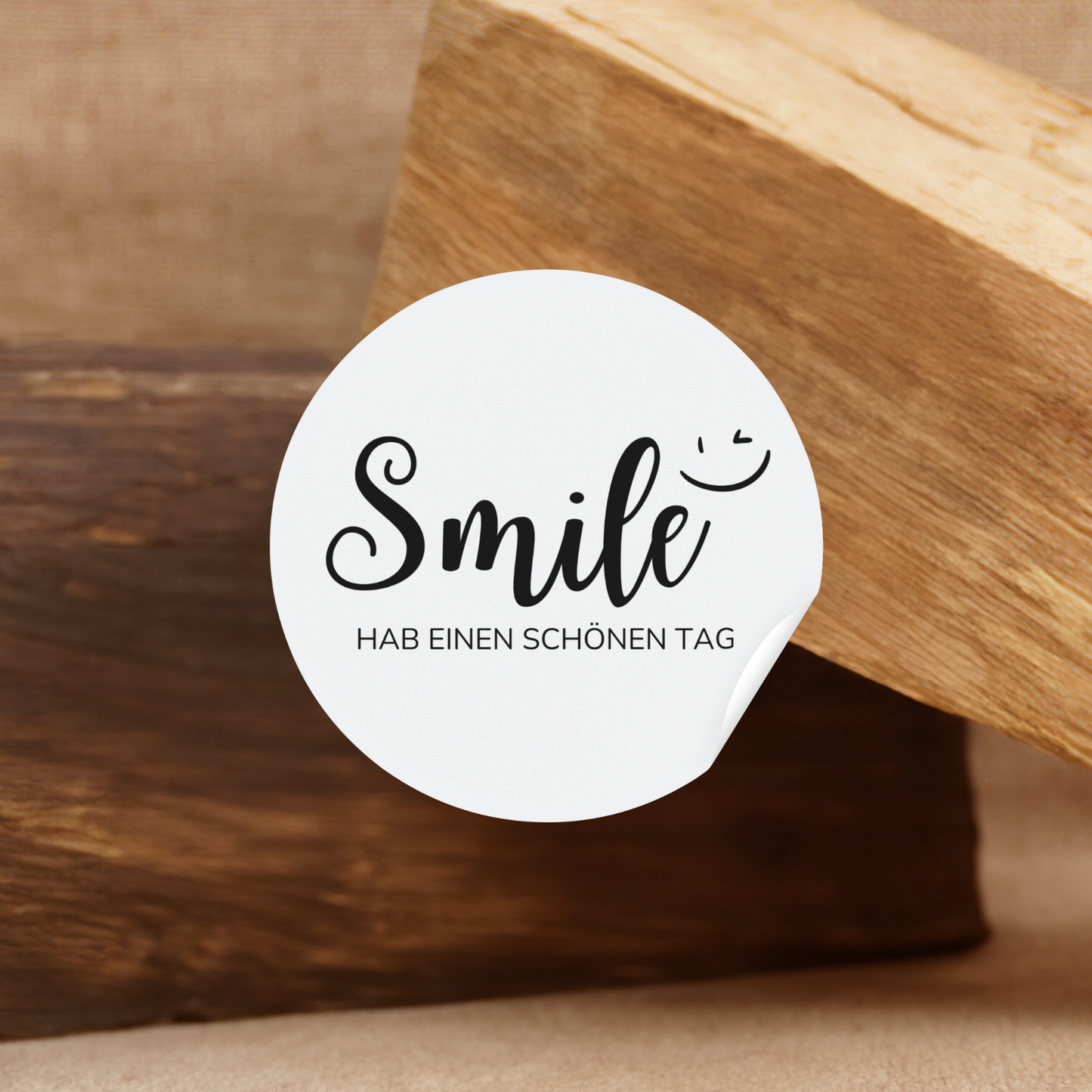 Runde Aufkleber / Smile ;)