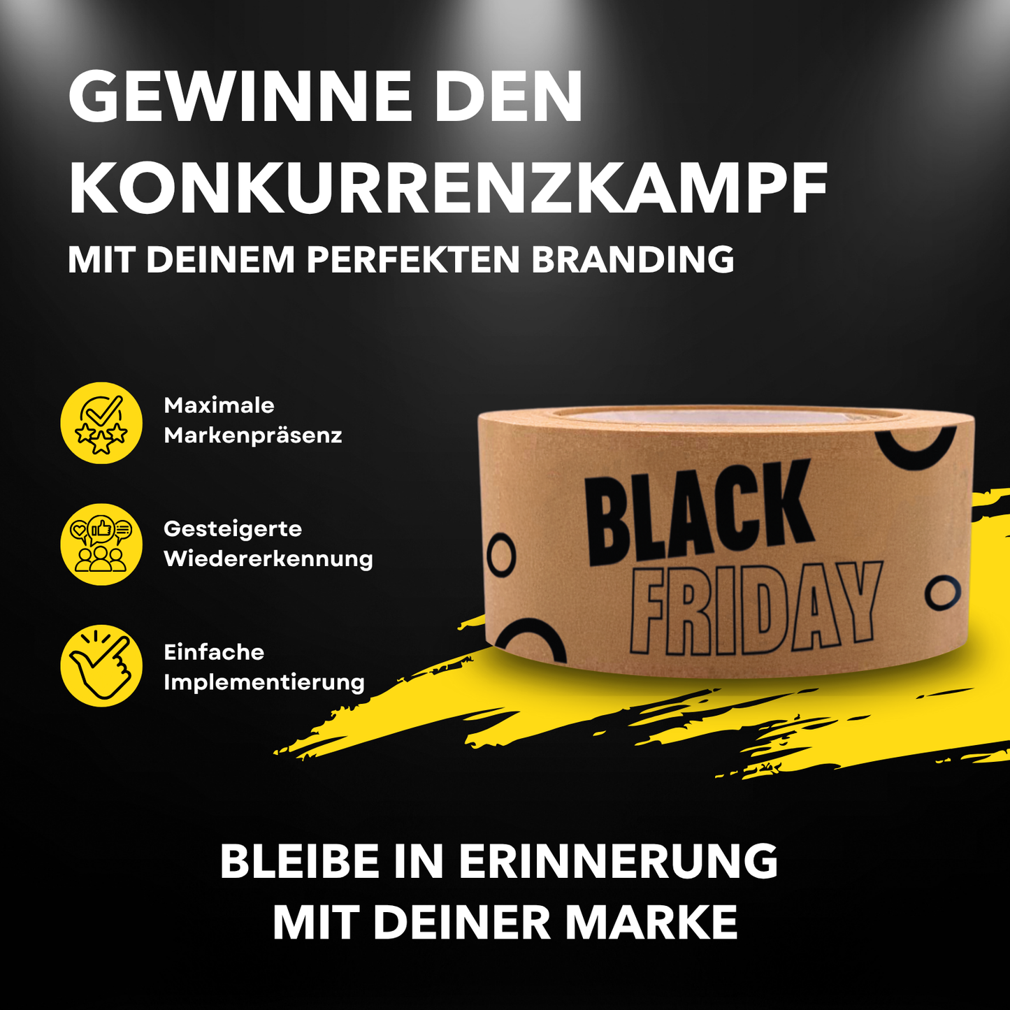 Persönliches Papierklebeband |"Black Friday" | 50m