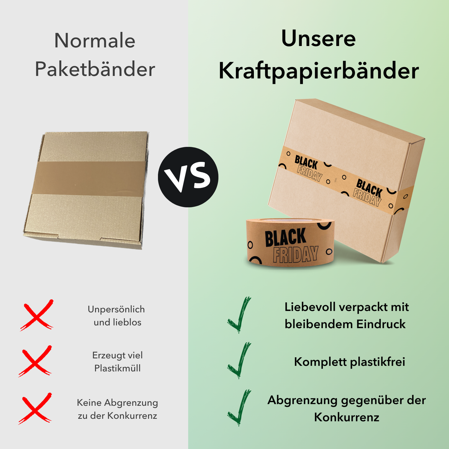 Persönliches Papierklebeband |"Black Friday" | 50m