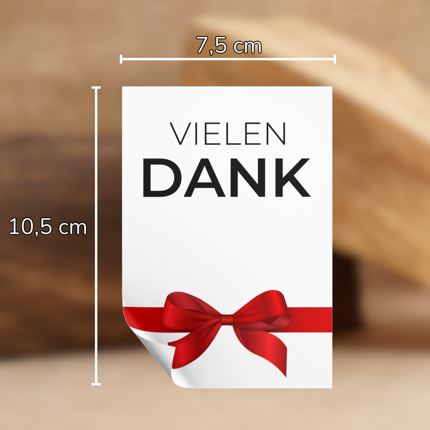Persönliche Aufkleber / Vielen Dank
